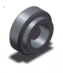 Tête de vis moletée f M4 