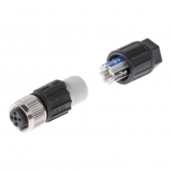 Connecteur Femelle 4P Sacc-M12Fs 