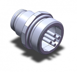 Connecteur M12,5P.,A,St,M16X1.5,Can 