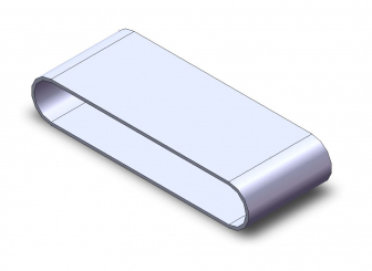 Flachriemen m Auflage 148x830 braun 