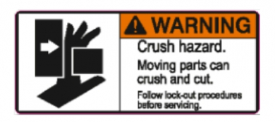 Pda Ansi Warning "Crush Hazard 