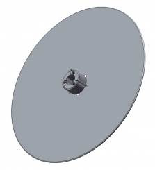 Flasque alu D300, mandrin 40 