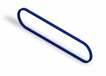 Sangles Trapézoïdales 670 Bleu Sans Fin 