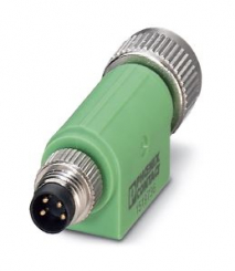 Adaptateur M8 A-cod St ? M12 A-cod Bu 