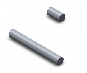 Axe 30 x 231,5  30 x 58 - 2 x M10 