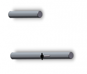 Axe 30 x 375 30 x 188 - 1xM10 