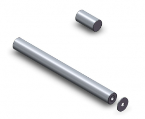 Axe 30 x 313,5  30 x 58 - 2 x M10 