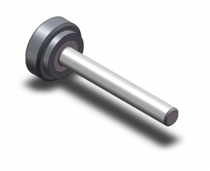 Vis spéciale M4x30 avec tête moleté 