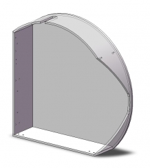 Protection 645X625X160 R, Capot 