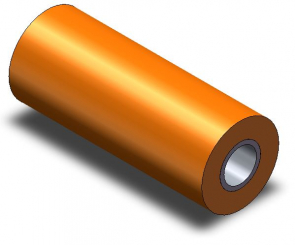 Rouleau presseur brun 19x47,5 mm 