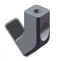 Bloc 25X52X60 Adaptateur Poignée 45 