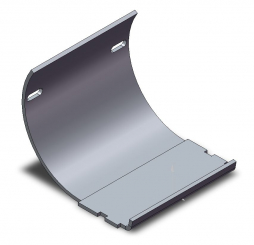 Tôle 2x74x121,7 (remplace 7008387) 