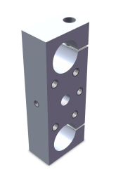 Plaque 29X50X135 M6(3X) 