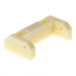 Plaque delrin blanc 40x67x20 prisme 