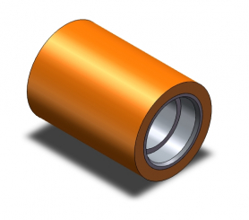 Rouleau prisme caoutchouc 28,7 x 40 