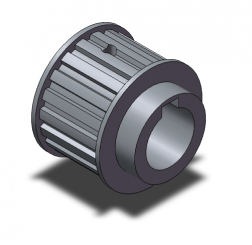 Poulie 27_T5/19-2 Moyeu D15H7 M4 