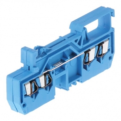 Borne bleue 4 conducteurs 