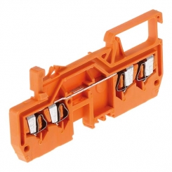 Borne orange 4 conducteurs 